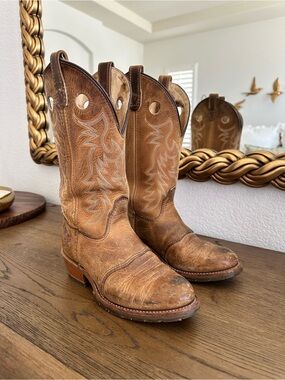Double-H Leather Western Cowboy Boots
